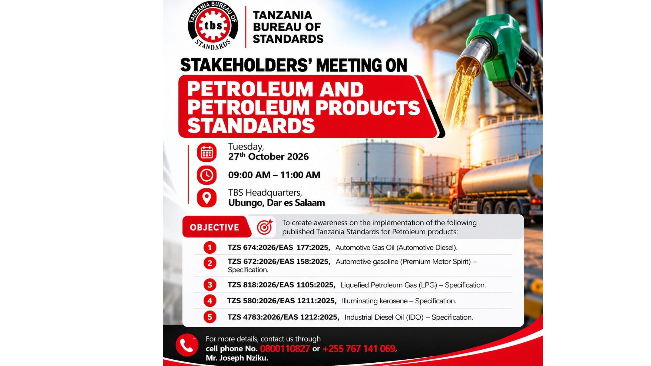 STAKEHOLDERS’ MEETING ON PETROLEUM AND PETROLEUM PRODUCTS STANDARDS